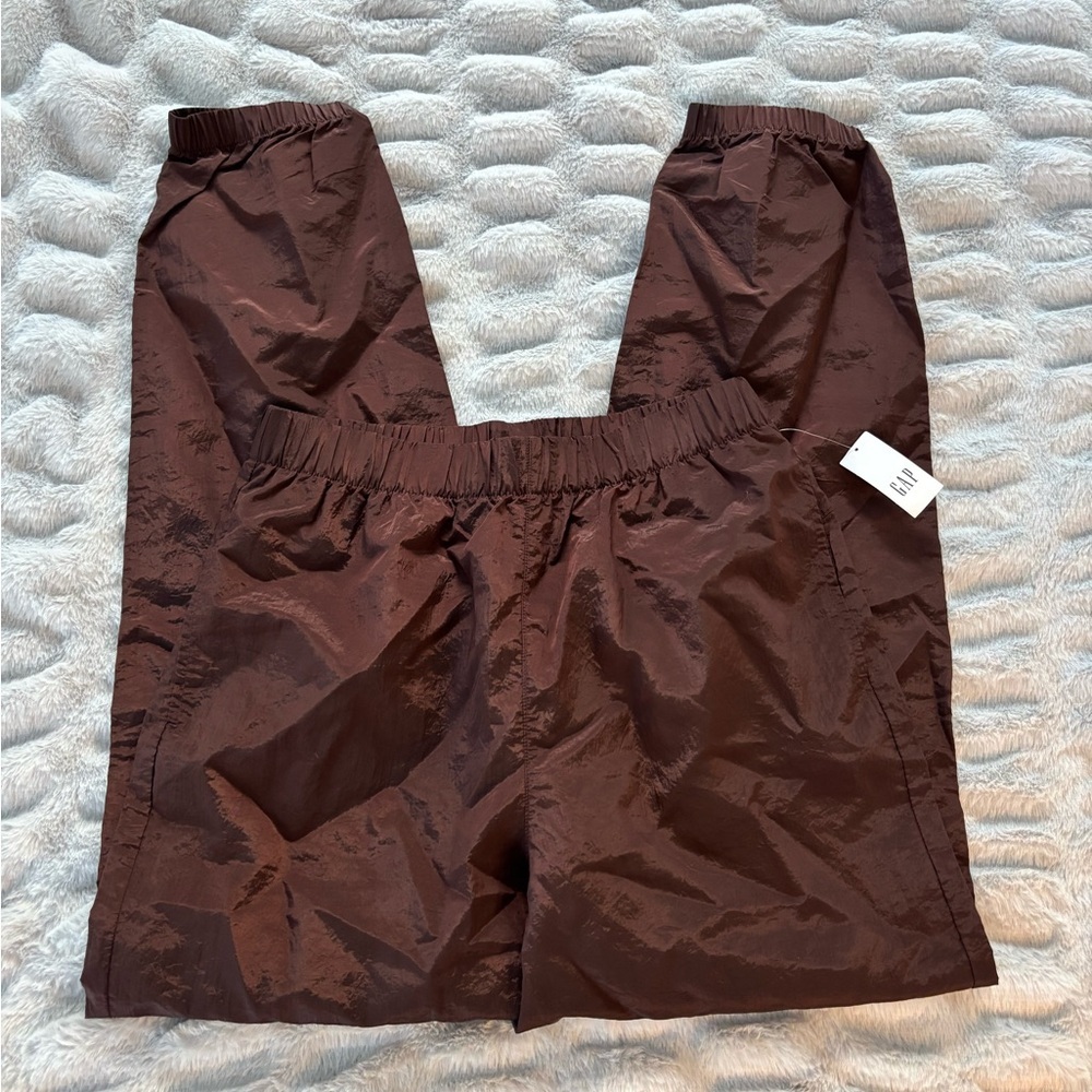 Gap Women’s Brown Windbreaker Pants - Picture 2 of 9